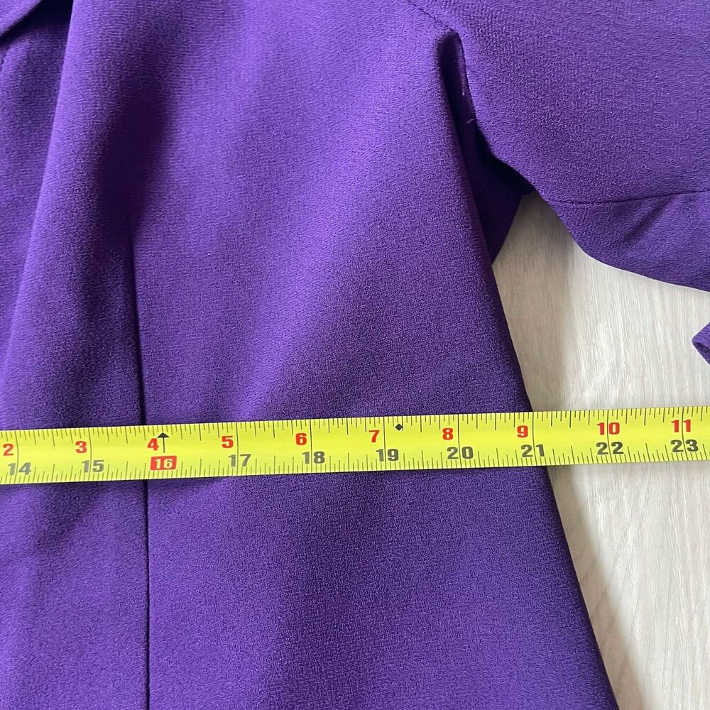 Women's Purple Tailored Blazer and Skirt Suit Set - Picture 10 of 16
